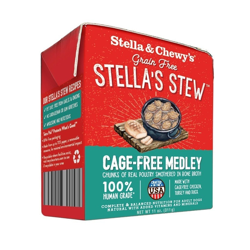 Stella & Chewy's Cage Free Medley Stew Grain-Free Wet Dog Food, 311g