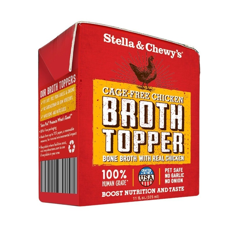 Stella & Chewy's Chicken Broth Grain-Free Dog Food Topper, 11fl oz