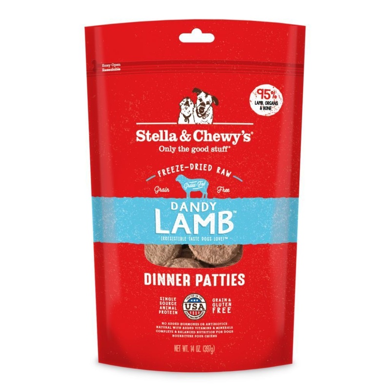 Stella & Chewy's Dandy Lamb Dinner Patties Freeze-Dried Raw Dog Food (2 Sizes)