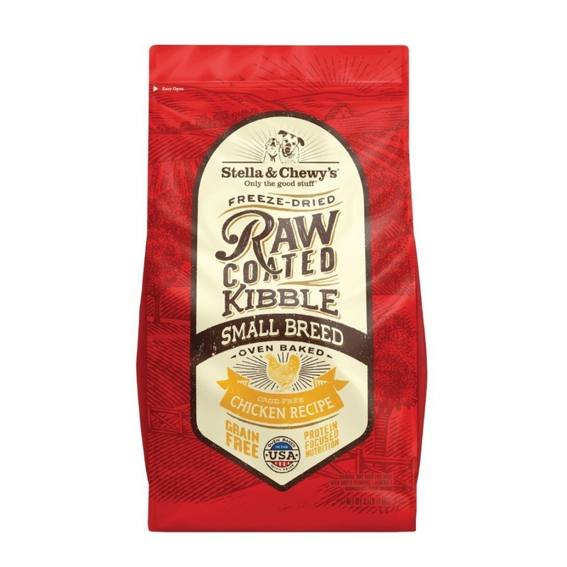 Stella & Chewy's Freeze-Dried Raw Coated Kibble Small Breed Chicken Dry Dog Food, 3.5lb