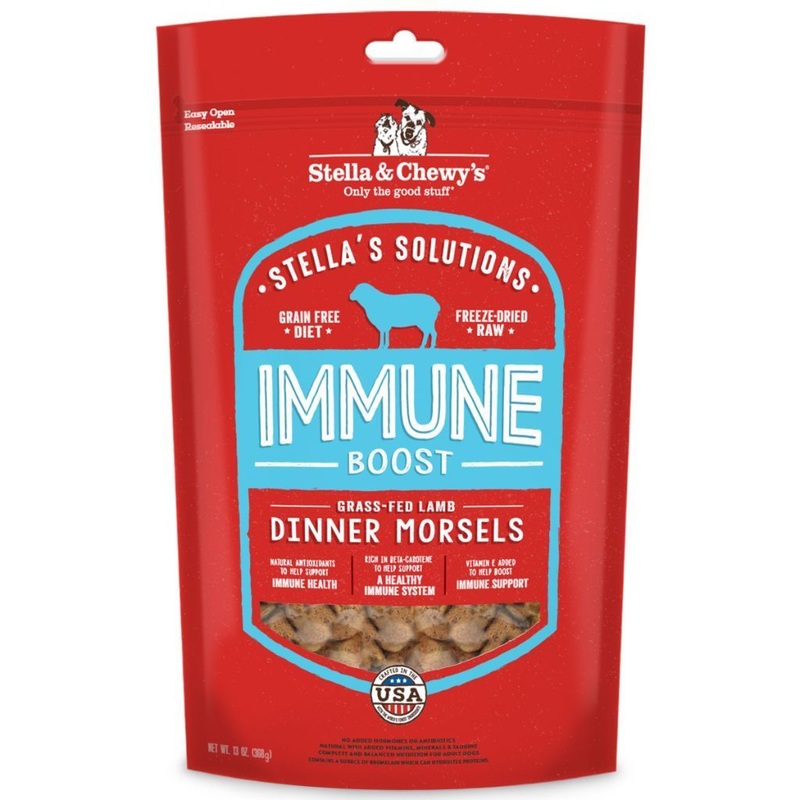 Stella & Chewy's Stellas Solutions Immune Support Lamb Freeze-Dried Raw Dog Food, 368g