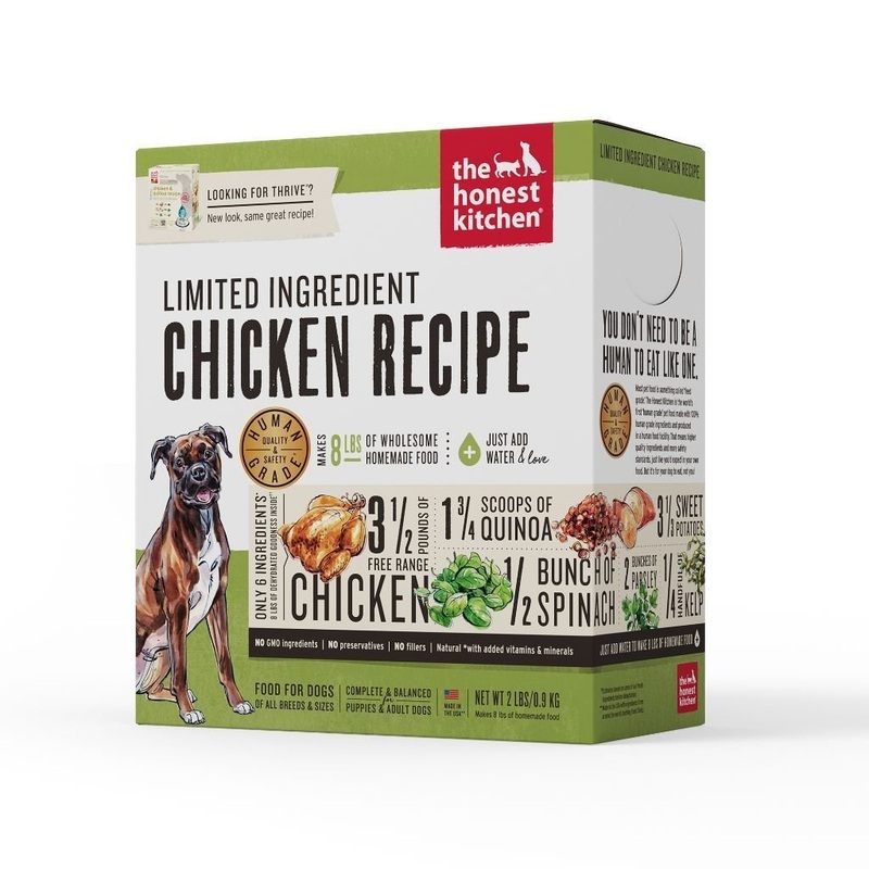 The Honest Kitchen Limited Ingredient Chicken Recipe Dehydrated Dog Food (3 Sizes)