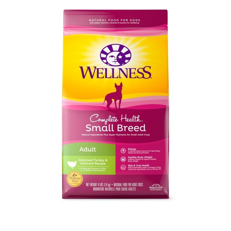 Wellness Complete Health Small Breed Adult Turkey Recipe Dry Dog Food (2 Sizes)