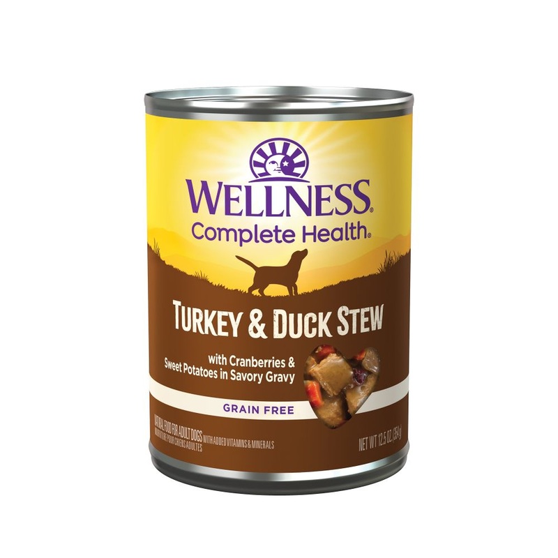 Wellness Homestyle Turkey & Duck Stew with Sweet Potatoes & Cranberries Grain-Free Wet Dog Food, 354g