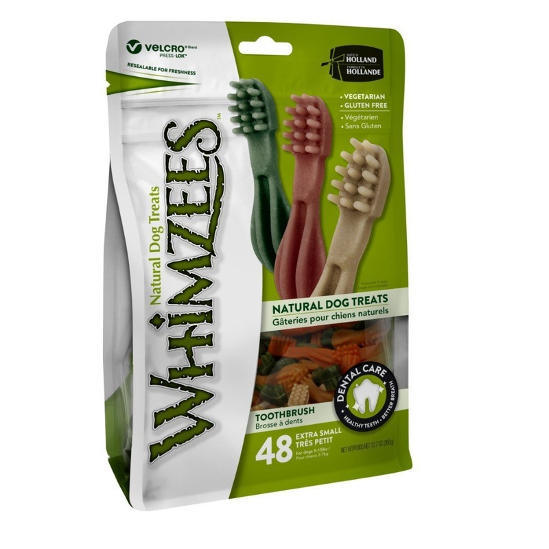 Whimzees Toothbrush Dog Dental Chews Value Pack (4 Sizes)