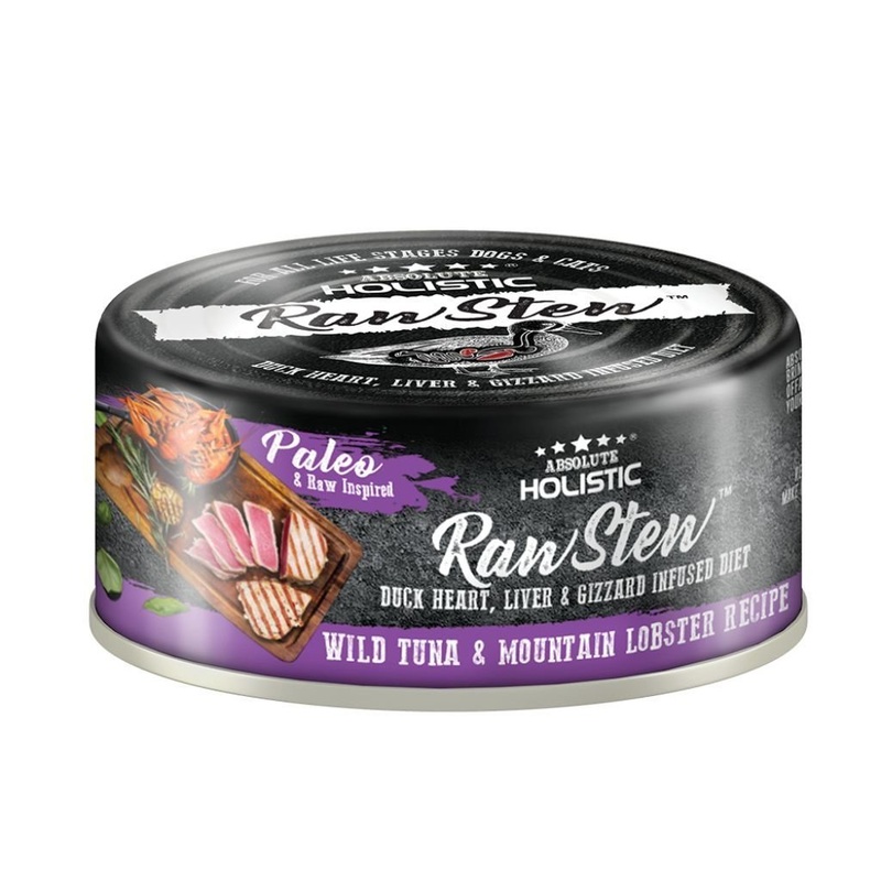 Absolute Holistic Raw Stew Wild Tuna & Mountain Lobster Recipe Wet Pet Food, 80g