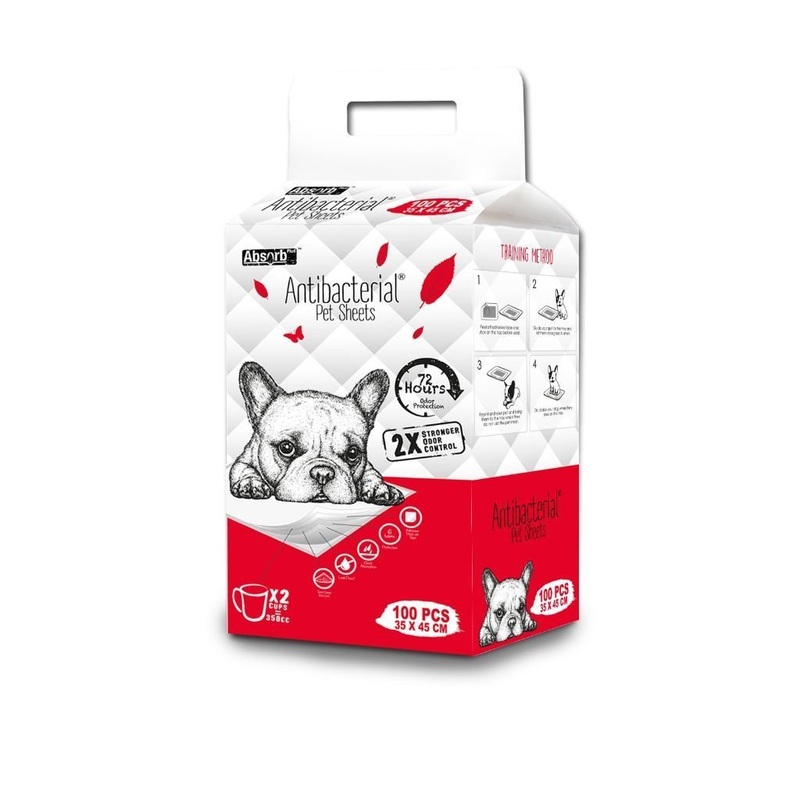 Absorb Plus Anti-Bacterial Training Pee Pads (3 Sizes)