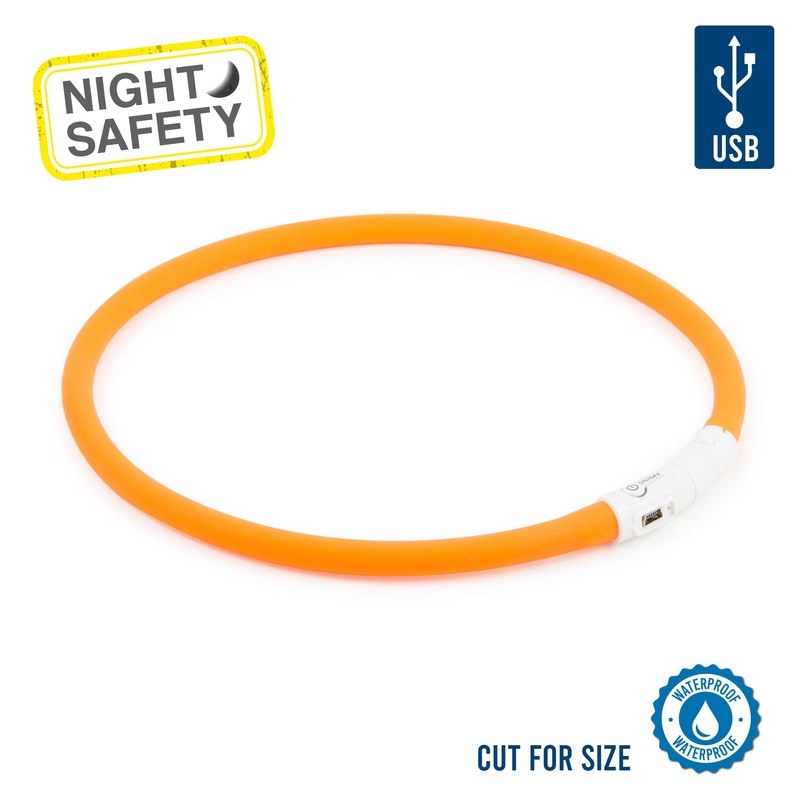 Ancol Flashing Band Orange