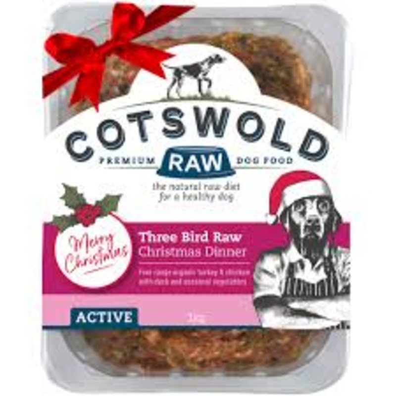 Cotswold Three Bird Raw Dinner 500g