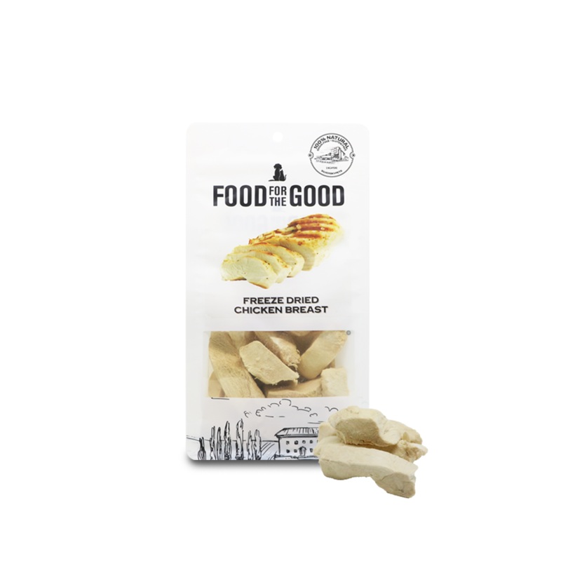 Food For The Good Freeze-Dried Chicken Breast Pet Treats (2 Sizes)