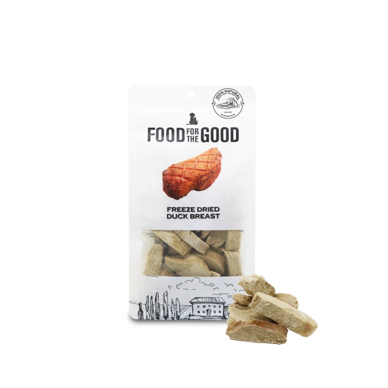 Food For The Good Freeze-Dried Duck Breast Pet Treats, 70g