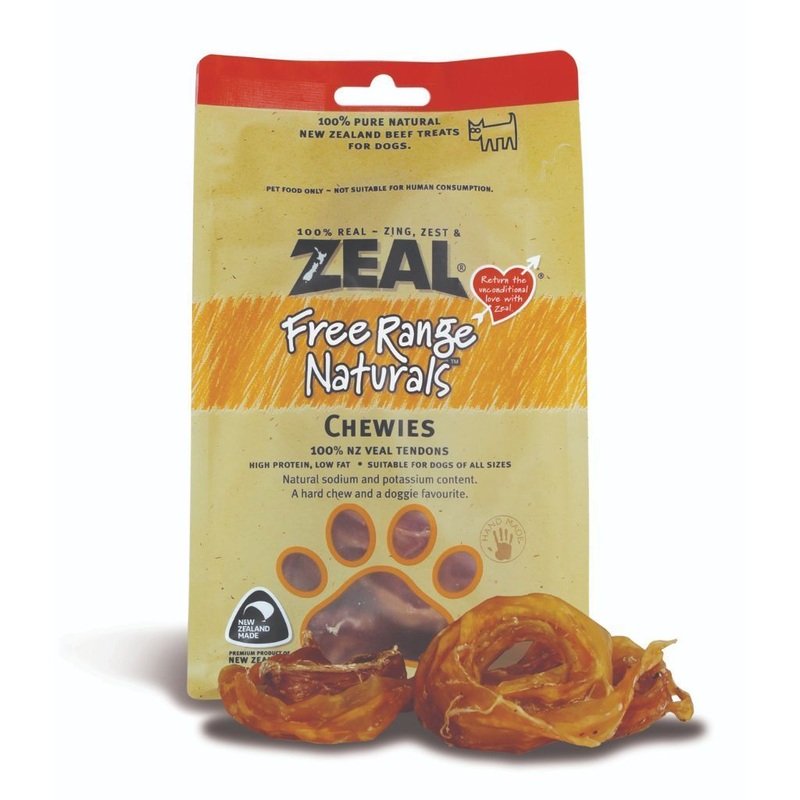 Zeal Free Range Naturals Chewies Air-Dried Dog Treats, 125g