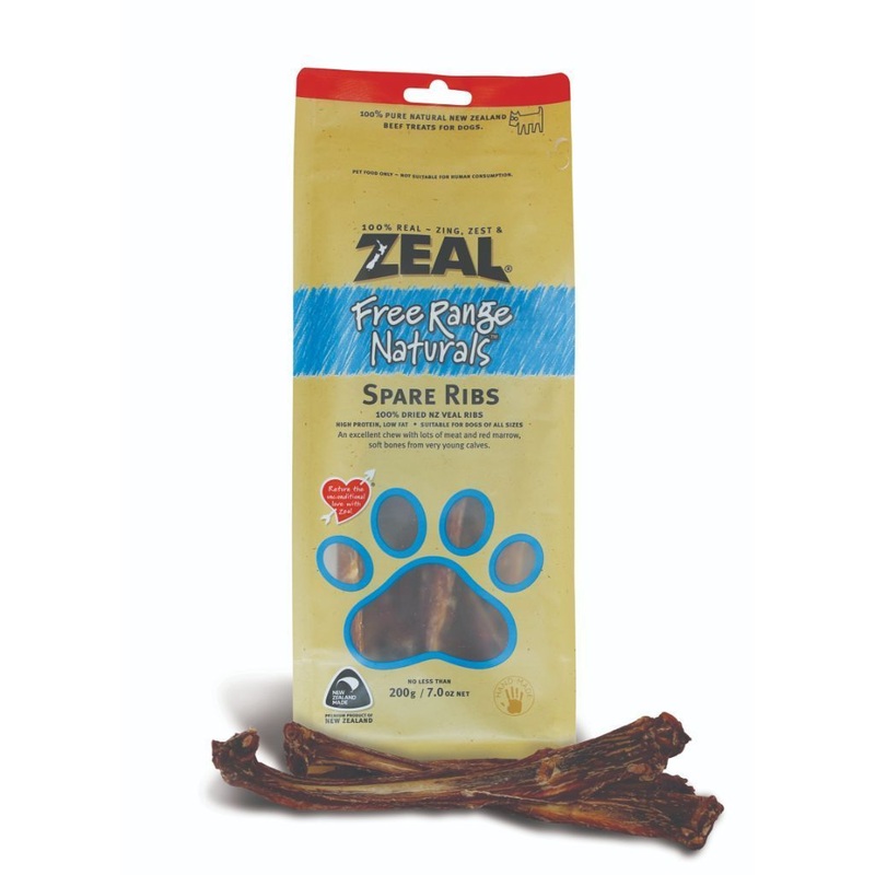Zeal Free Range Naturals Spare Ribs Air-Dried Dog Treats (2 Sizes)