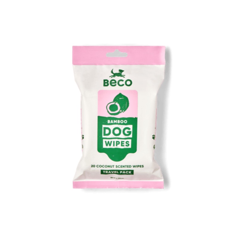 Beco Bamboo Coconut Travel Wipes 20 Pack