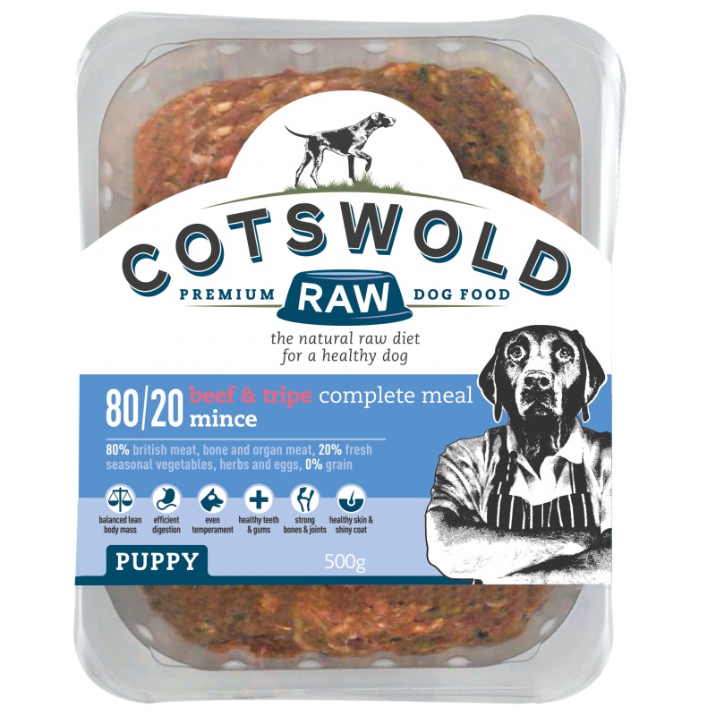 Cotswold Raw 80/20 Puppy Beef Tripe 500g