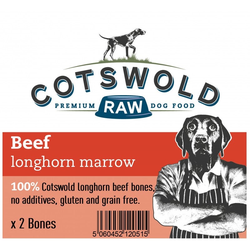 Cotswold Raw Beef Longhorn Marrow Bones