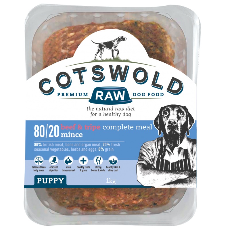 Cotswold Raw Puppy Beef & Tripe 1kg