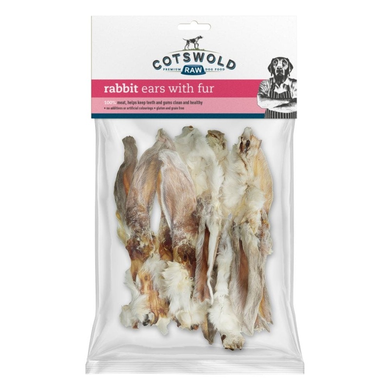 Cotswold Raw Rabbit Ears with Fur Pack