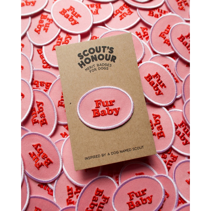 "Fur Baby" Iron-On Patch Dog Accessory