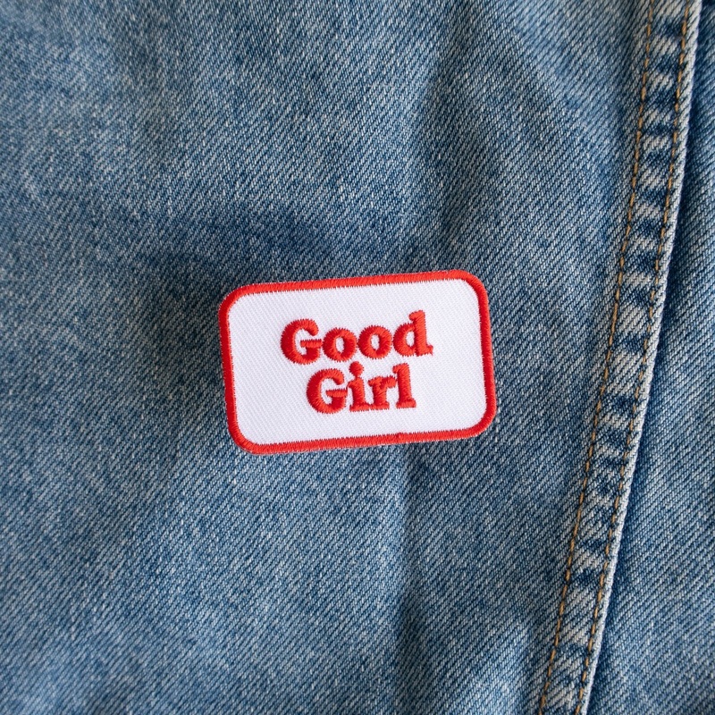 "Good Girl" Iron-On Patch Dog Accessory