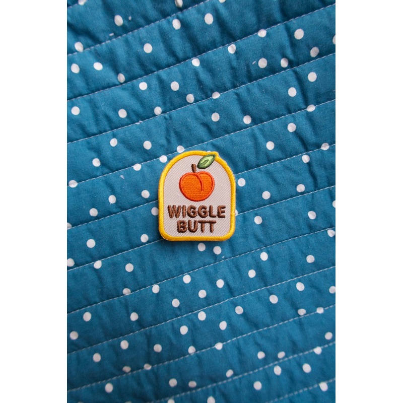 "Wiggle Butt" Iron Patch Dog Accessory