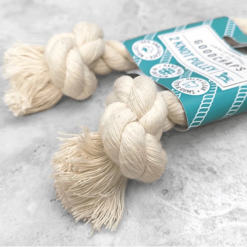 2 Knot Pulley natural cotton rope toy