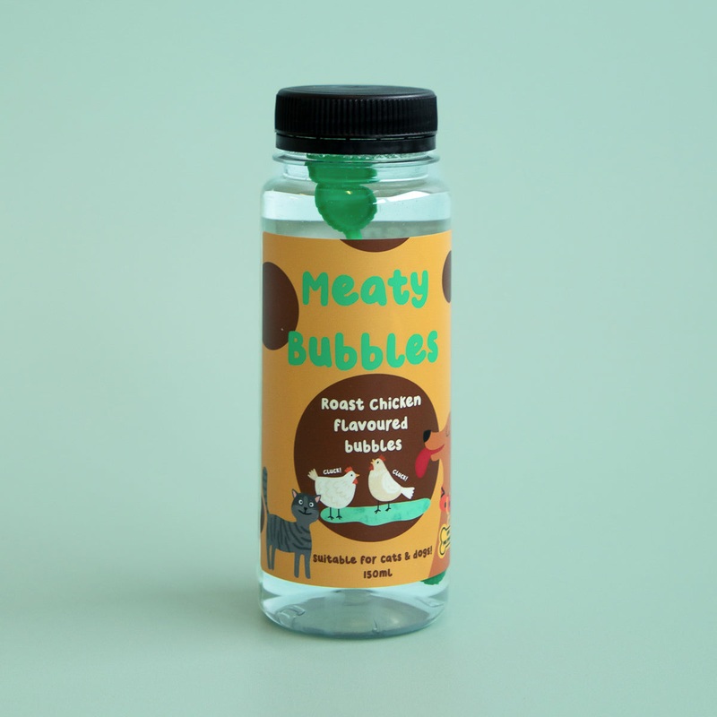 Meaty Bubbles Roast Chicken Flavoured Dog-Safe Bubbles