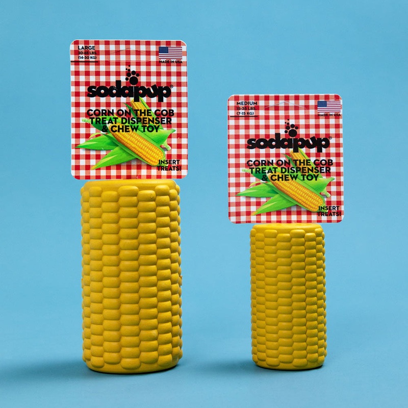 SodaPup Corn on the Cob Treat Dispenser Chew Toy