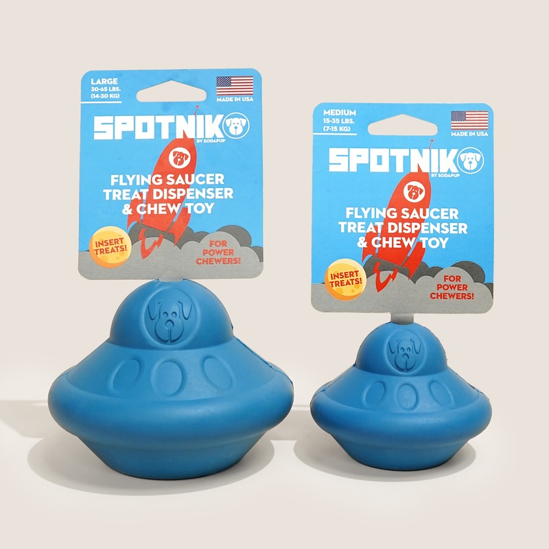 SodaPup Flying Saucers Treat Dispenser Chew Toy