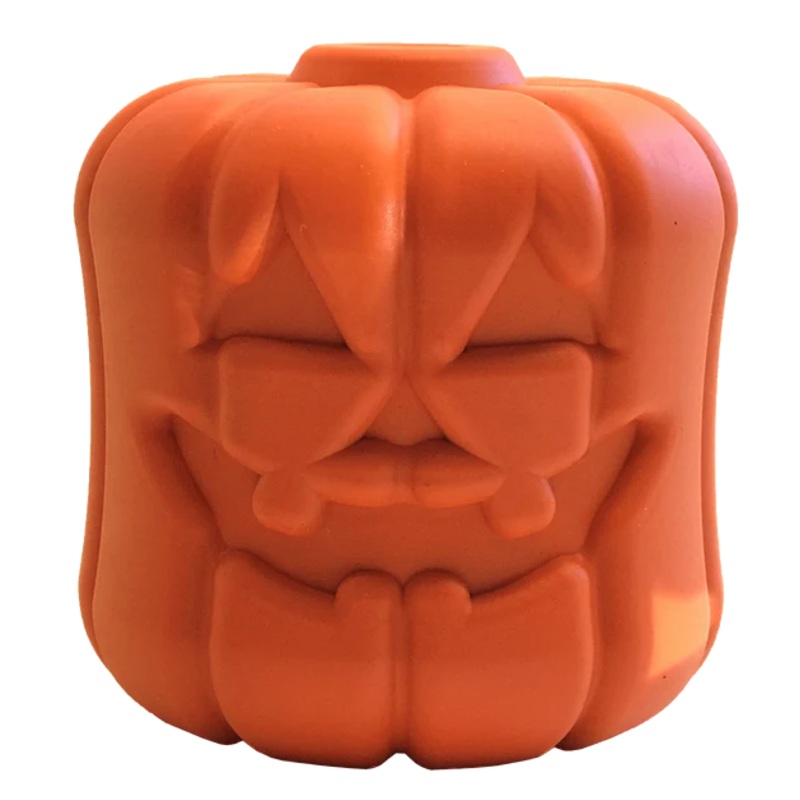 SodaPup Halloween Pumpkin Jack O'Lantern Treat Dispenser Chew Toy