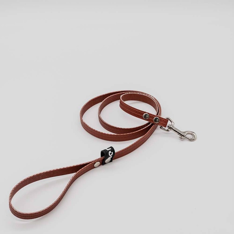 Upcycled Red Firehose Dog Lead
