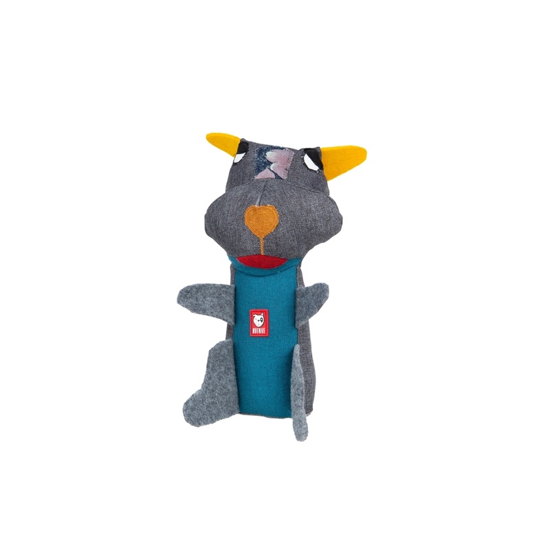 Upcycled Soft Dog Toy - "Biff the Dog"