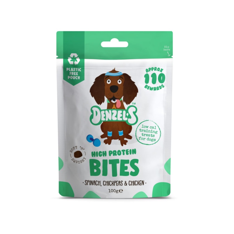 Chicken, Spinach & Chickpeas Protein Dog Bites