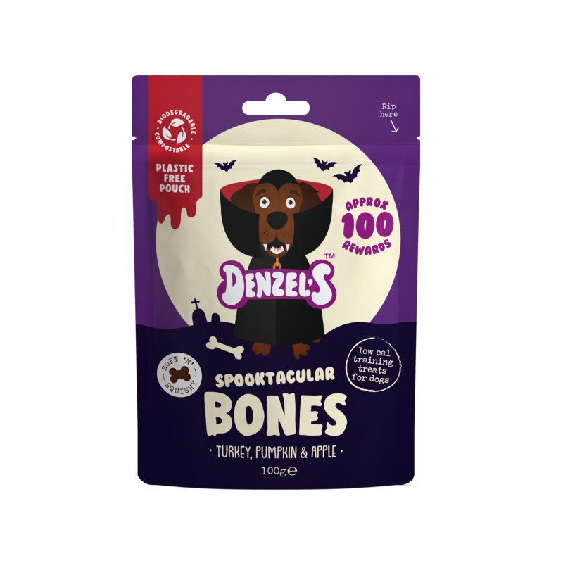 Denzel's Halloween Spooktacular Bones for Dogs (100G)