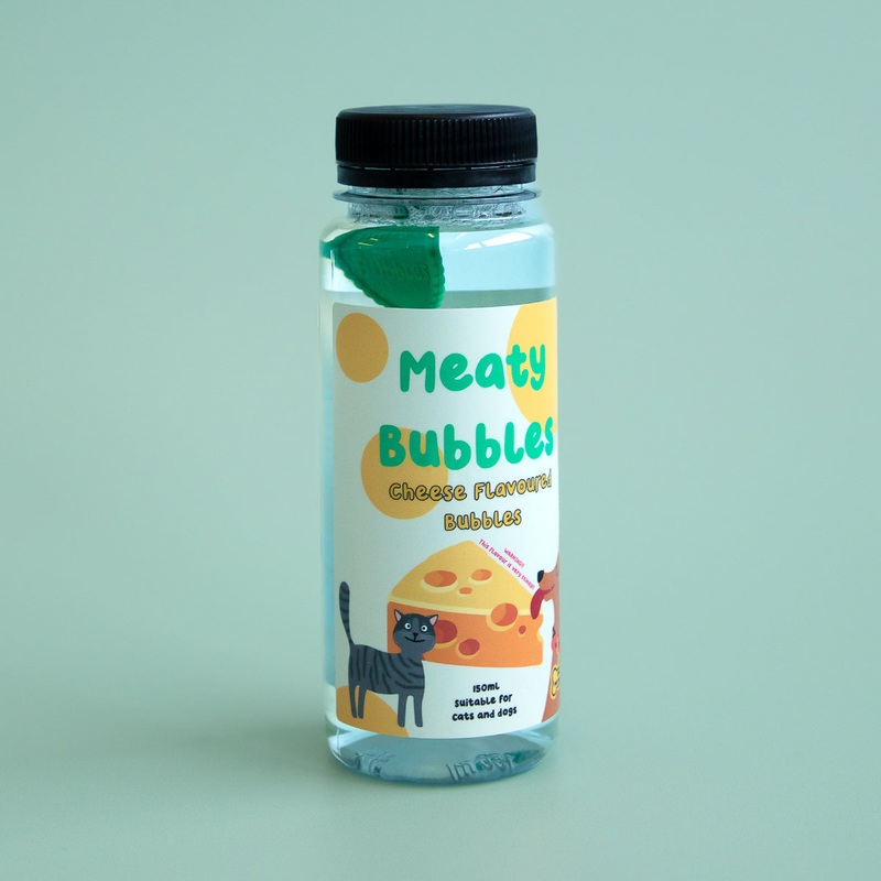 Meaty Bubbles Cheese Flavoured Dog-Safe Bubbles