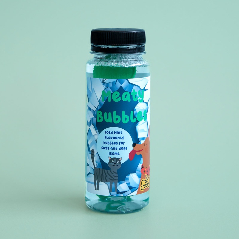 Meaty Bubbles Iced Mint Flavoured Dog-Safe Bubbles