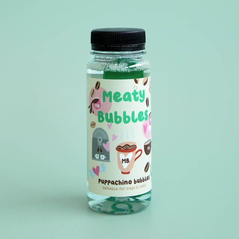 Meaty Bubbles Puppachino Dog-Safe Bubbles