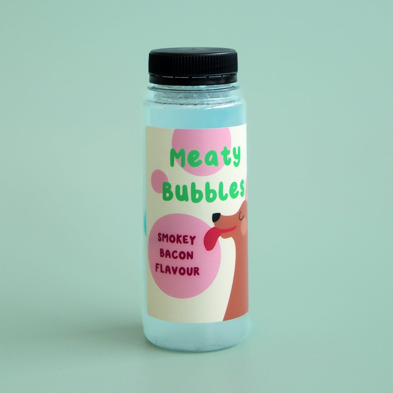 Meaty Bubbles Smokey Bacon Flavoured Dog-Safe Bubbles