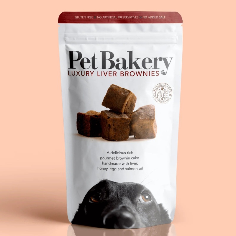 Pet Bakery Luxury Liver Brownie Dog Treats - 190g
