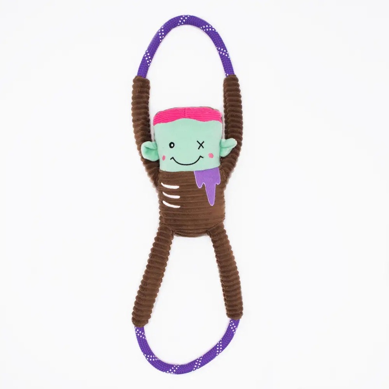Ropetugz Zombie Rope Tug Dog Toy with Squeaker