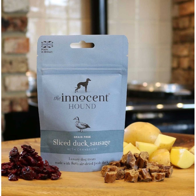 Sliced Duck Sausages with Cranberry Grain Free Dog Treats