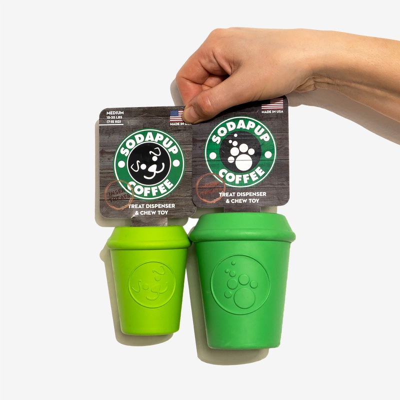 Sodapup Coffee Cup Treat Dispenser Chew Toy