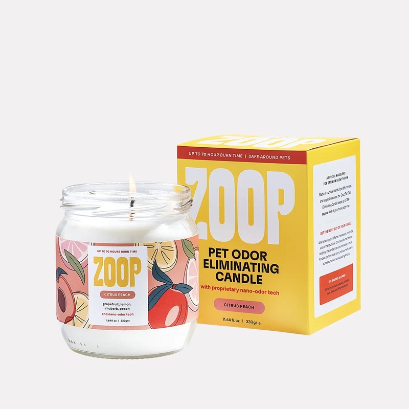 ZOOP Pet Odor Eliminating Scented Non-Toxic Pet Candle