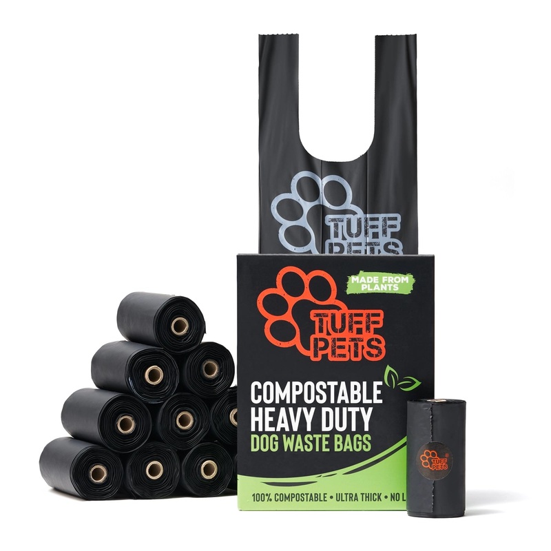 Compostable Duty Biodegradable Dog Poop Bags with Handles