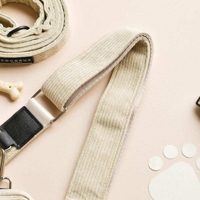 Dog Walking Bag Strap - Nude Cord