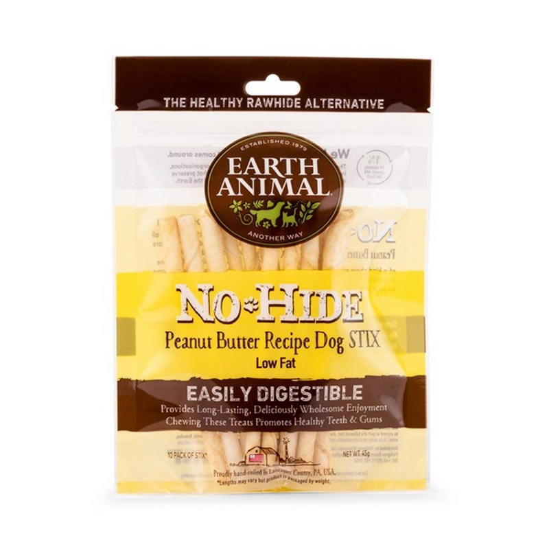 Earth Animal No Hide Peanut Butter Dog Chew Stix