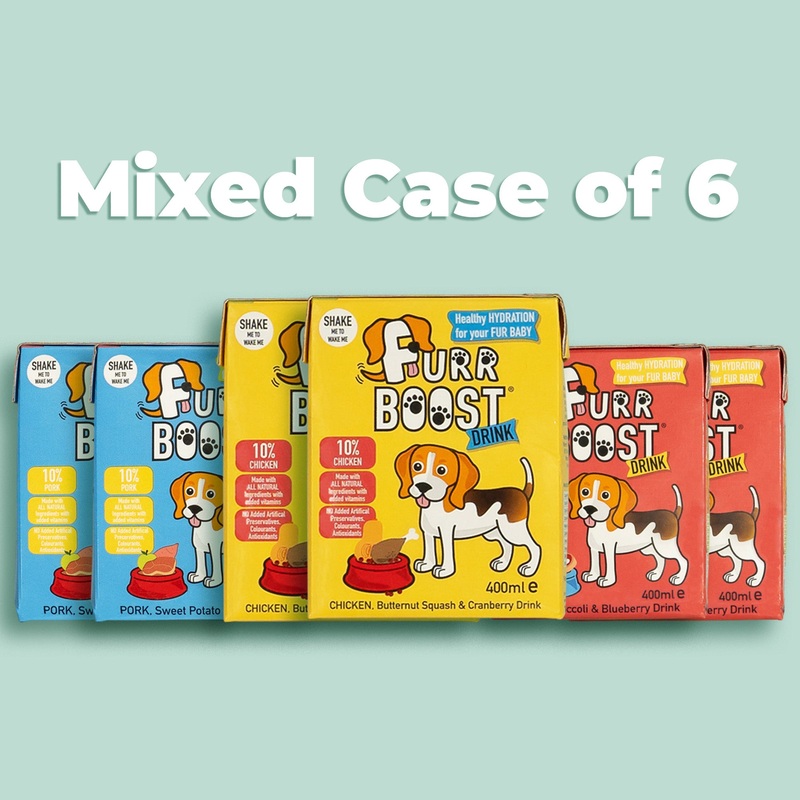Flavour Selection Furr Boost Dog Drink Bundles