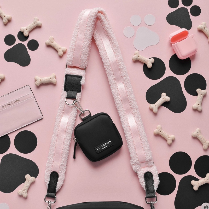 Fluffy Teddy Dog Bag Strap - 4 Colours
