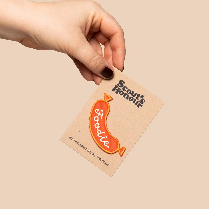 "Foodie" Iron-On Patch Dog Accessory