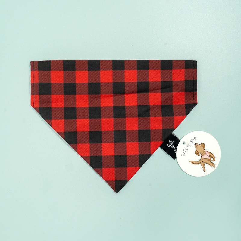 Plaid Christmas Matching Dog Bandana